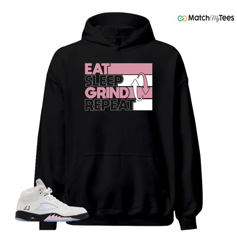 NIKE AIR JORDAN 5 RETRO MEDIUM SOFT PINK SNEAKER Matching Tees hoodie