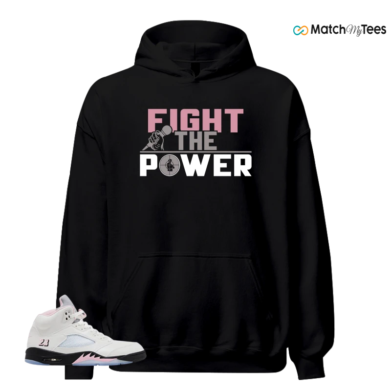 NIKE AIR JORDAN 5 RETRO MEDIUM SOFT PINK SNEAKER Matching Tees hoodie