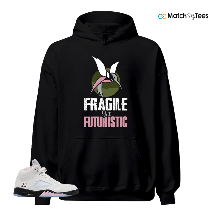 NIKE AIR JORDAN 5 RETRO MEDIUM SOFT PINK SNEAKER Matching Tees hoodie