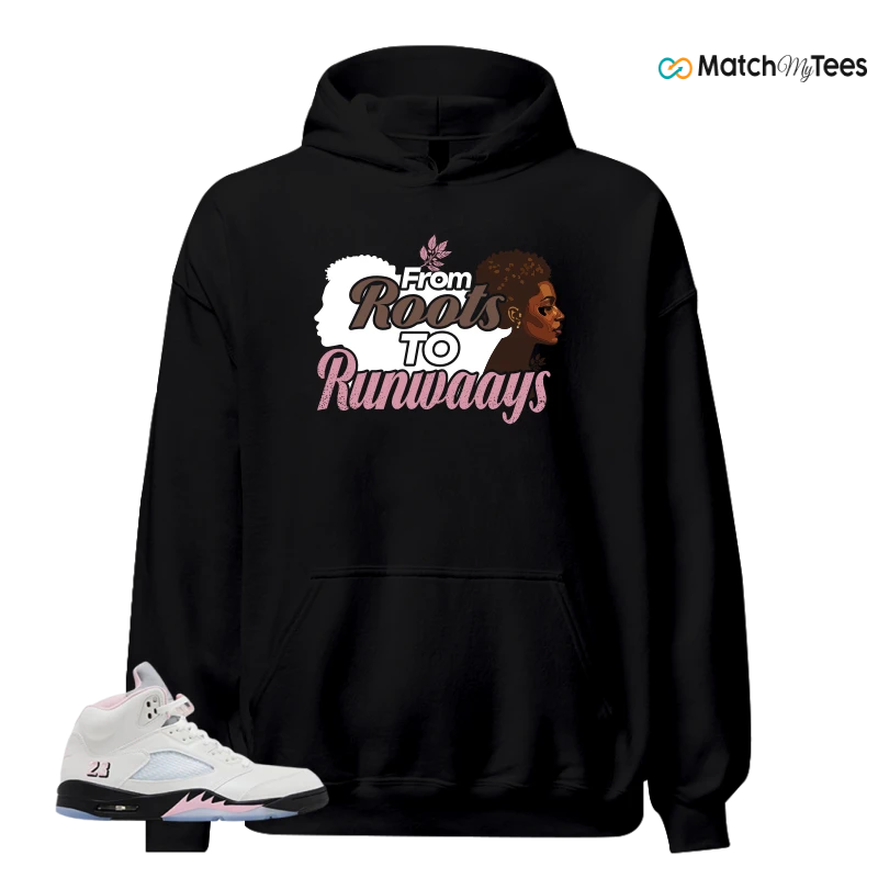 NIKE AIR JORDAN 5 RETRO MEDIUM SOFT PINK SNEAKER Matching Tees hoodie