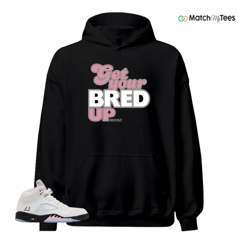 NIKE AIR JORDAN 5 RETRO MEDIUM SOFT PINK SNEAKER Matching Tees hoodie