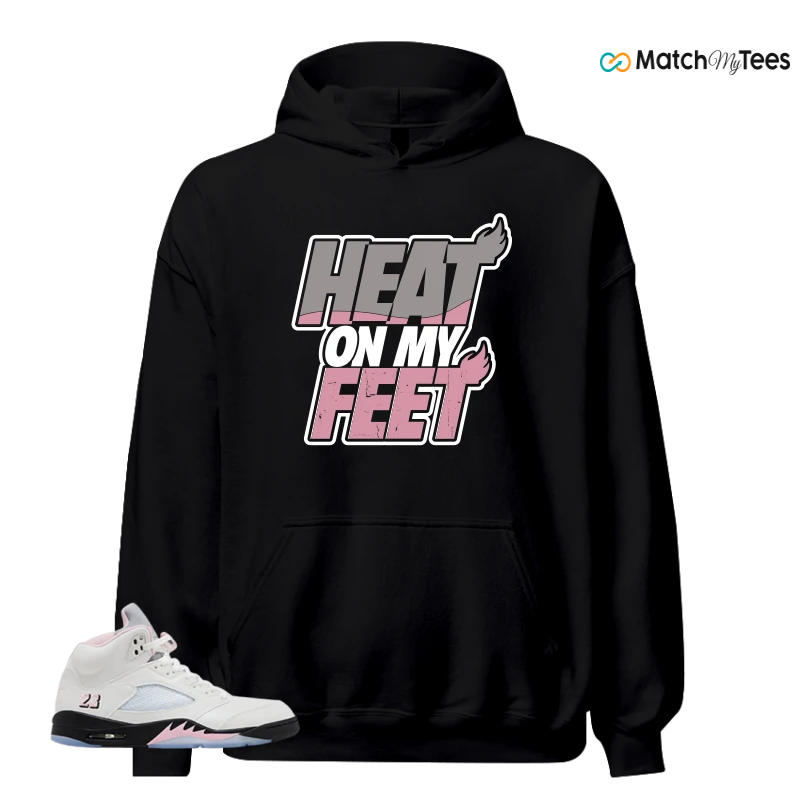 NIKE AIR JORDAN 5 RETRO MEDIUM SOFT PINK SNEAKER Matching Tees hoodie