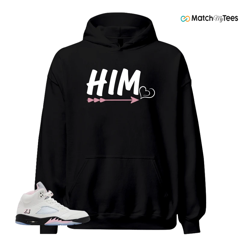 NIKE AIR JORDAN 5 RETRO MEDIUM SOFT PINK SNEAKER Matching Tees hoodie
