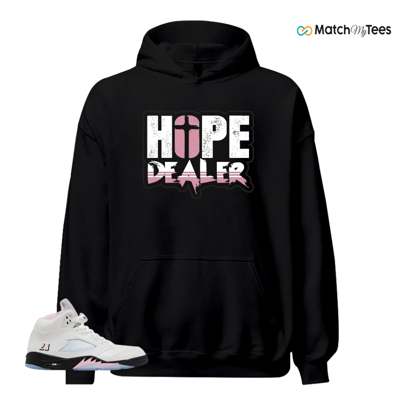 NIKE AIR JORDAN 5 RETRO MEDIUM SOFT PINK SNEAKER Matching Tees hoodie