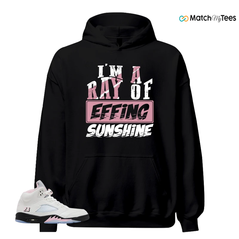 NIKE AIR JORDAN 5 RETRO MEDIUM SOFT PINK SNEAKER Matching Tees hoodie