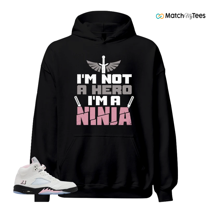 NIKE AIR JORDAN 5 RETRO MEDIUM SOFT PINK SNEAKER Matching Tees hoodie