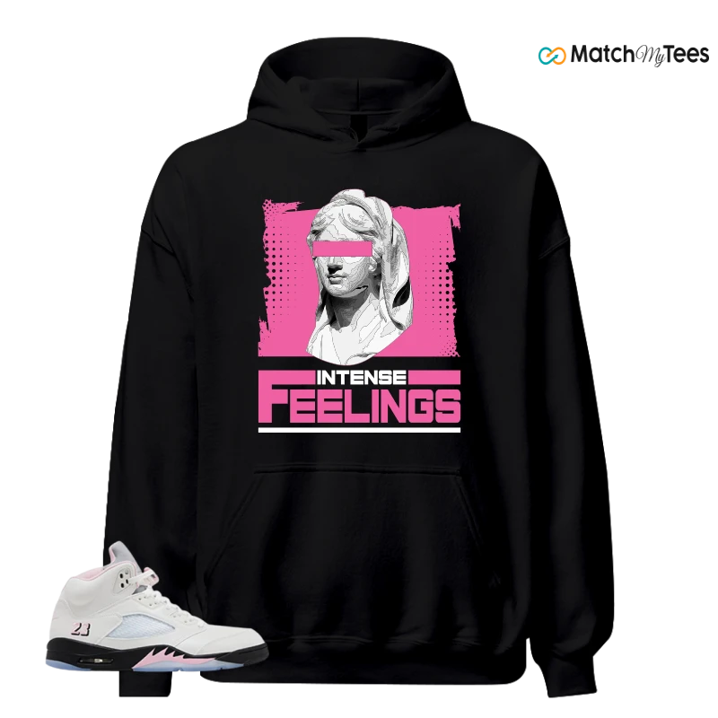 NIKE AIR JORDAN 5 RETRO MEDIUM SOFT PINK SNEAKER Matching Tees hoodie