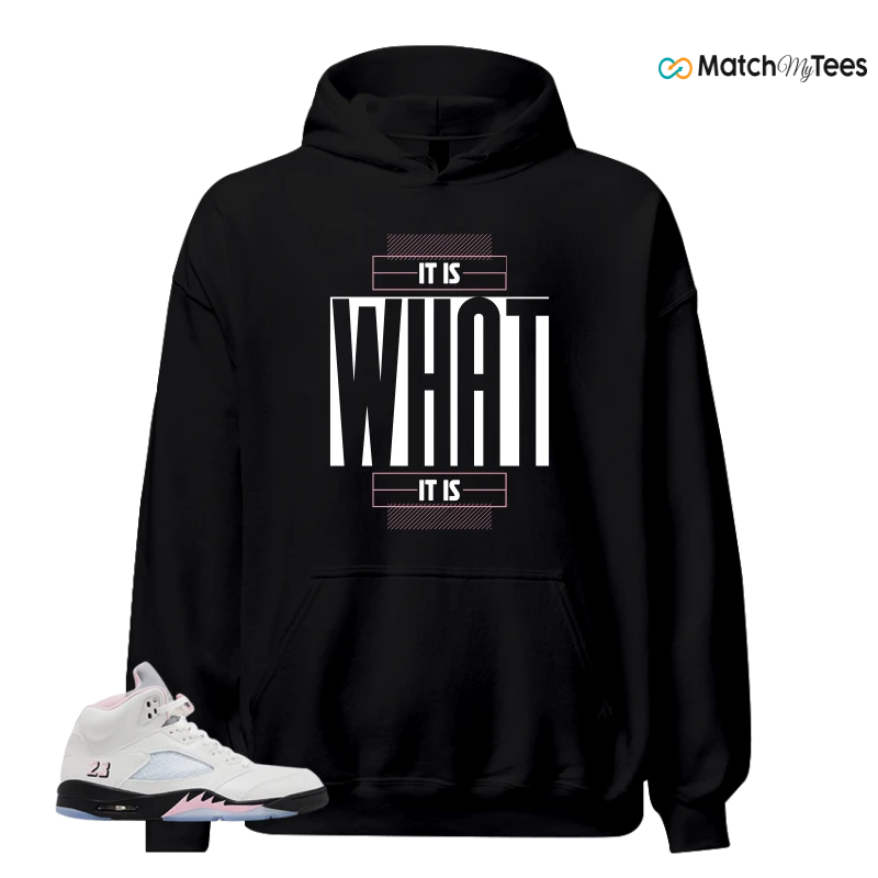 NIKE AIR JORDAN 5 RETRO MEDIUM SOFT PINK SNEAKER Matching Tees hoodie