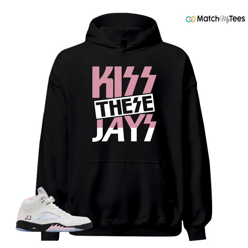 NIKE AIR JORDAN 5 RETRO MEDIUM SOFT PINK SNEAKER Matching Tees hoodie