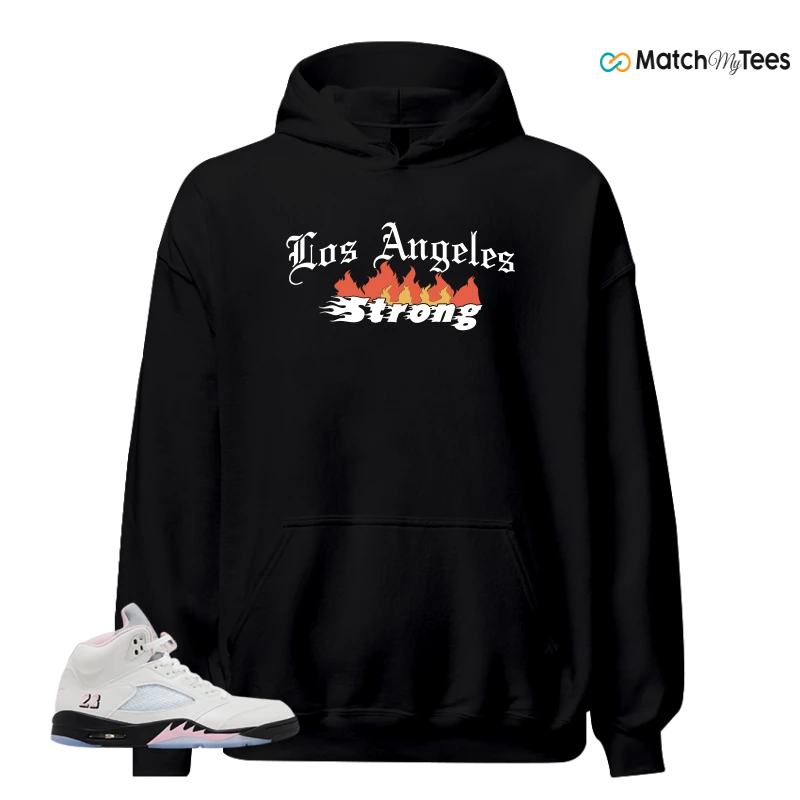 NIKE AIR JORDAN 5 RETRO MEDIUM SOFT PINK SNEAKER Matching Tees hoodie