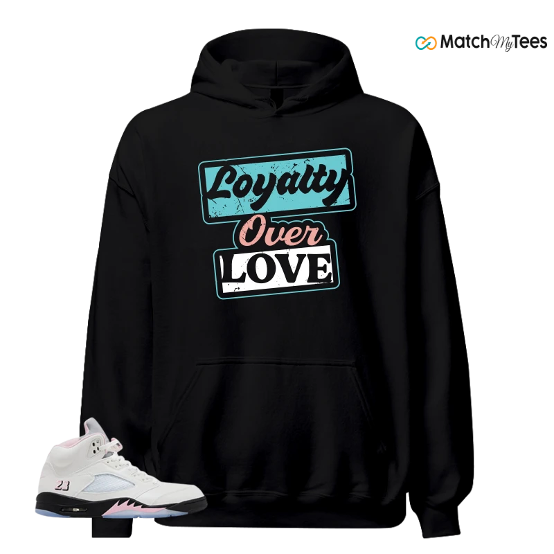 NIKE AIR JORDAN 5 RETRO MEDIUM SOFT PINK SNEAKER Matching Tees hoodie