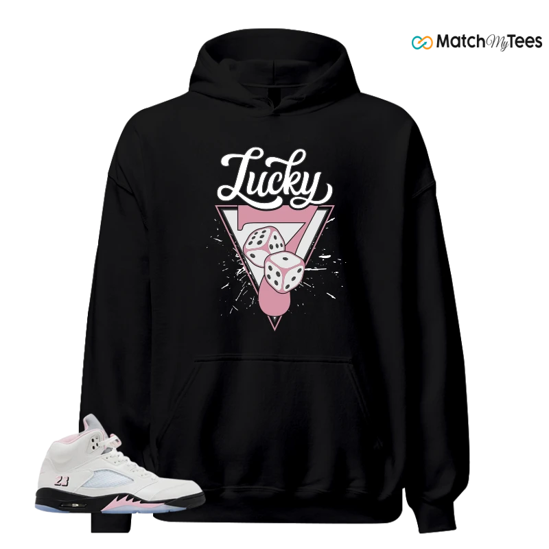 NIKE AIR JORDAN 5 RETRO MEDIUM SOFT PINK SNEAKER Matching Tees hoodie