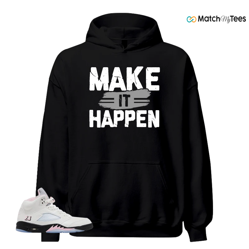 NIKE AIR JORDAN 5 RETRO MEDIUM SOFT PINK SNEAKER Matching Tees hoodie