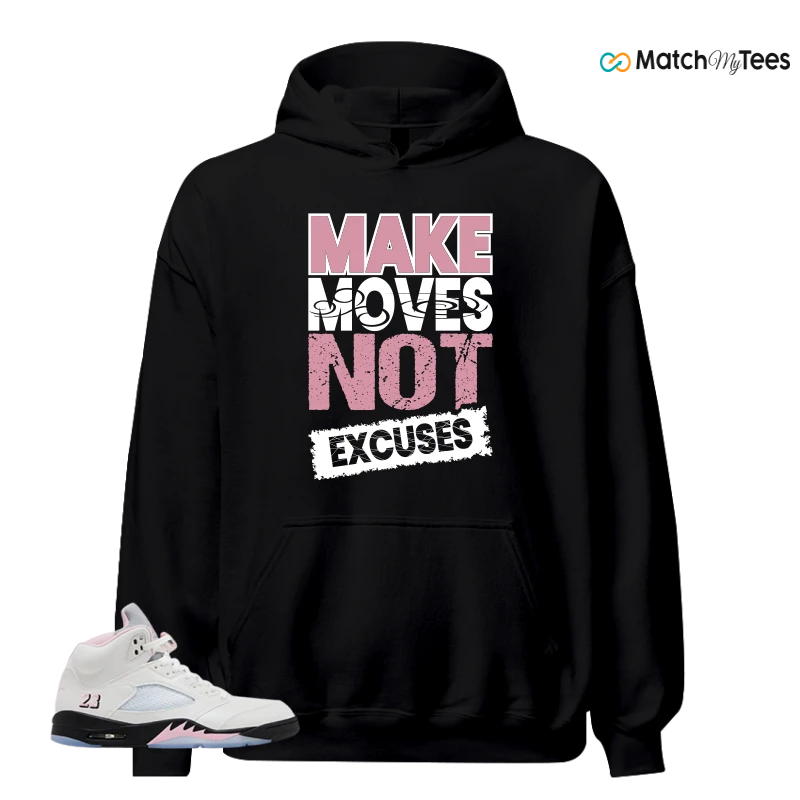 NIKE AIR JORDAN 5 RETRO MEDIUM SOFT PINK SNEAKER Matching Tees hoodie