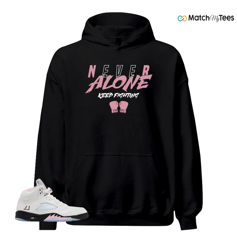 NIKE AIR JORDAN 5 RETRO MEDIUM SOFT PINK SNEAKER Matching Tees hoodie