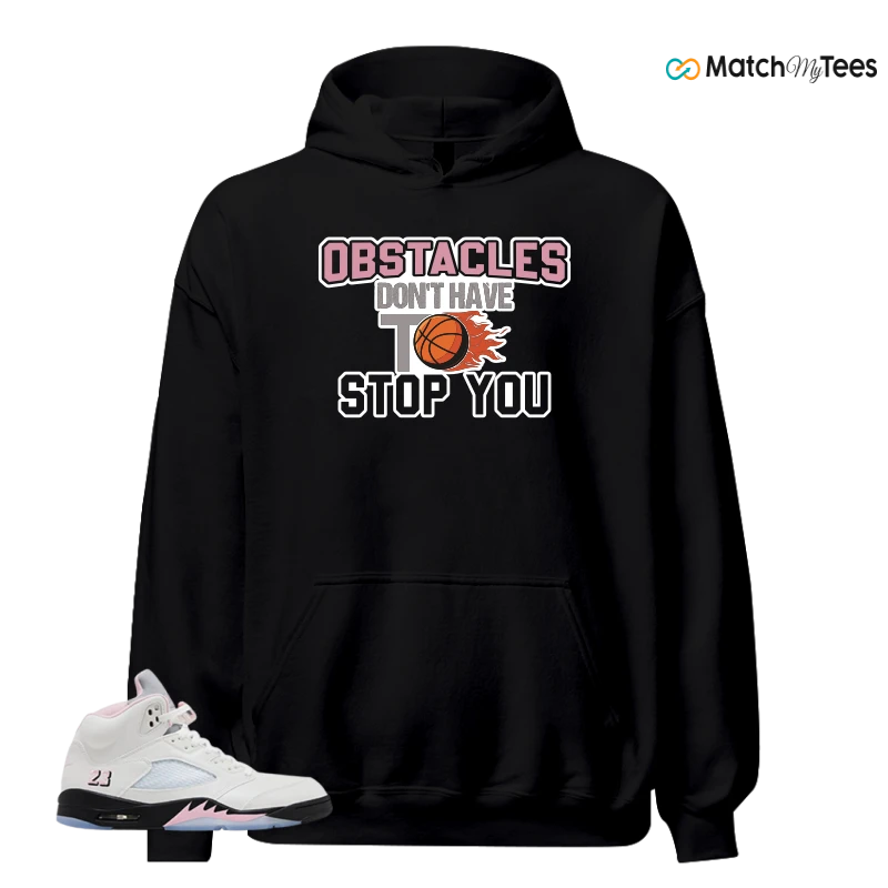 NIKE AIR JORDAN 5 RETRO MEDIUM SOFT PINK SNEAKER Matching Tees hoodie
