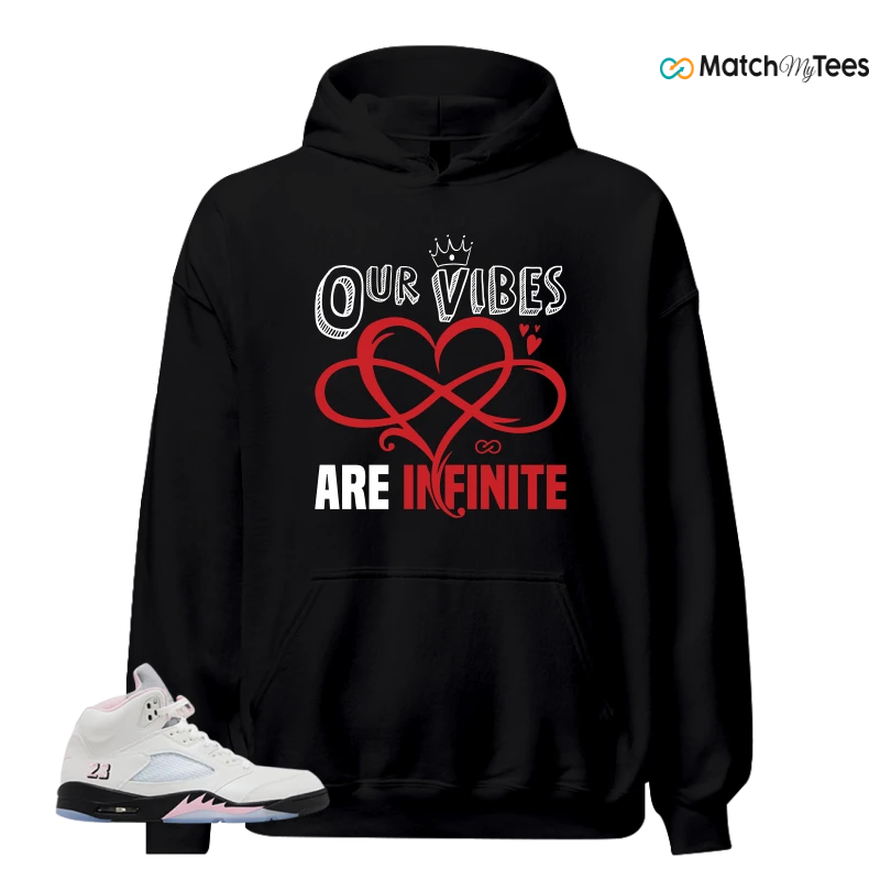 NIKE AIR JORDAN 5 RETRO MEDIUM SOFT PINK SNEAKER Matching Tees hoodie