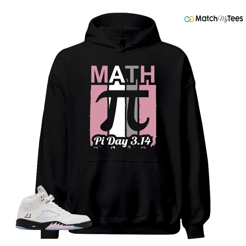 NIKE AIR JORDAN 5 RETRO MEDIUM SOFT PINK SNEAKER Matching Tees hoodie
