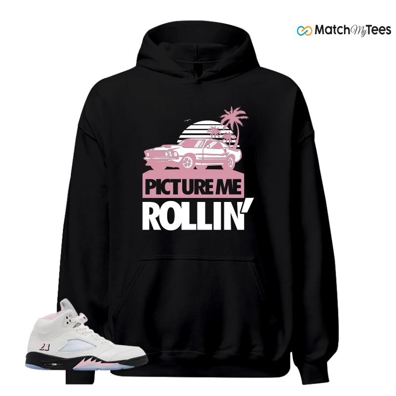 NIKE AIR JORDAN 5 RETRO MEDIUM SOFT PINK SNEAKER Matching Tees hoodie