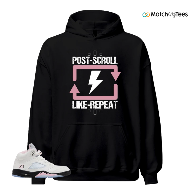 NIKE AIR JORDAN 5 RETRO MEDIUM SOFT PINK SNEAKER Matching Tees hoodie
