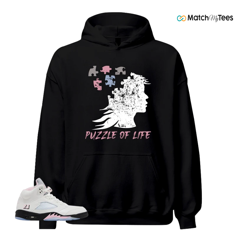 NIKE AIR JORDAN 5 RETRO MEDIUM SOFT PINK SNEAKER Matching Tees hoodie