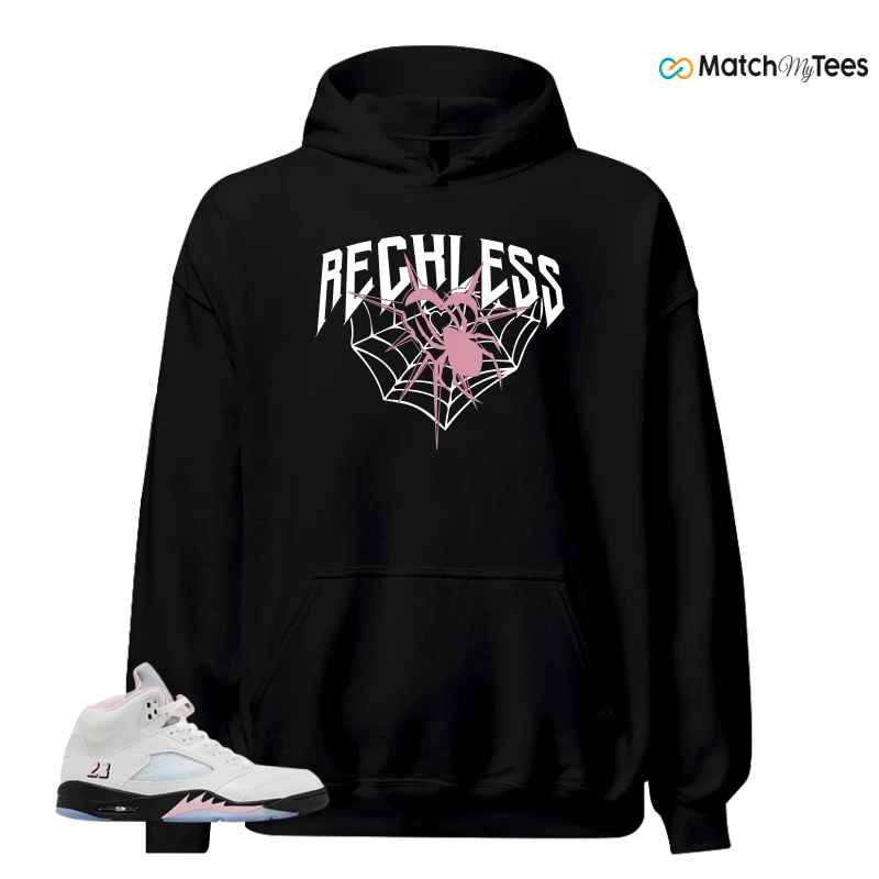 NIKE AIR JORDAN 5 RETRO MEDIUM SOFT PINK SNEAKER Matching Tees hoodie