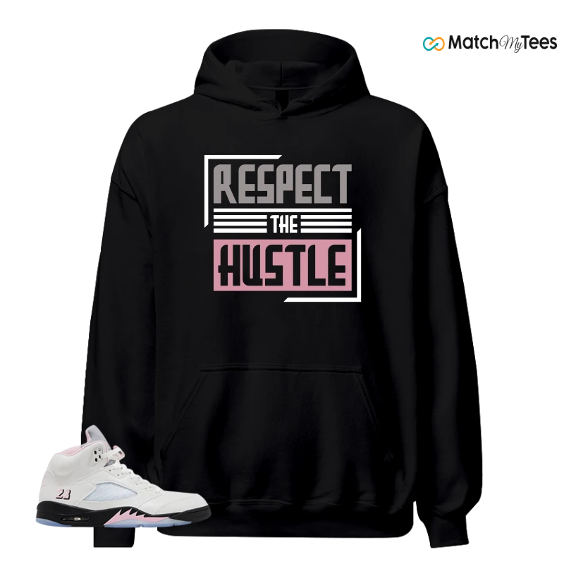 NIKE AIR JORDAN 5 RETRO MEDIUM SOFT PINK SNEAKER Matching Tees hoodie