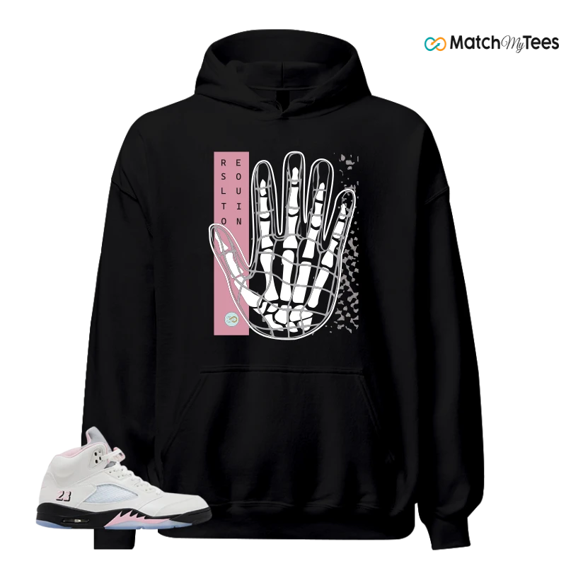 NIKE AIR JORDAN 5 RETRO MEDIUM SOFT PINK SNEAKER Matching Tees hoodie