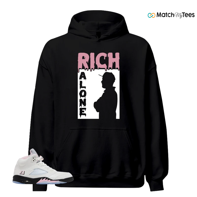 NIKE AIR JORDAN 5 RETRO MEDIUM SOFT PINK SNEAKER Matching Tees hoodie