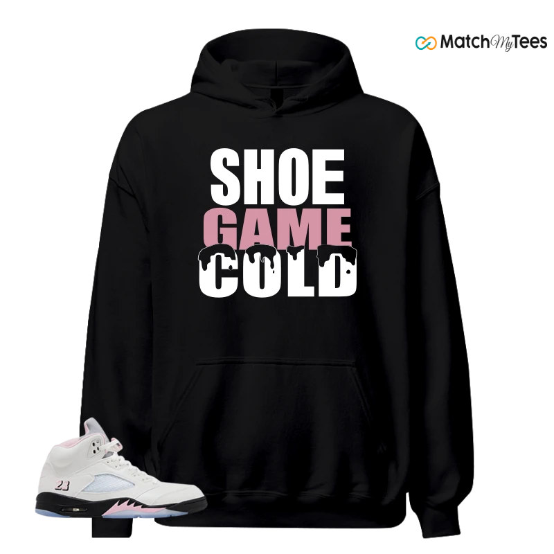 NIKE AIR JORDAN 5 RETRO MEDIUM SOFT PINK SNEAKER Matching Tees hoodie