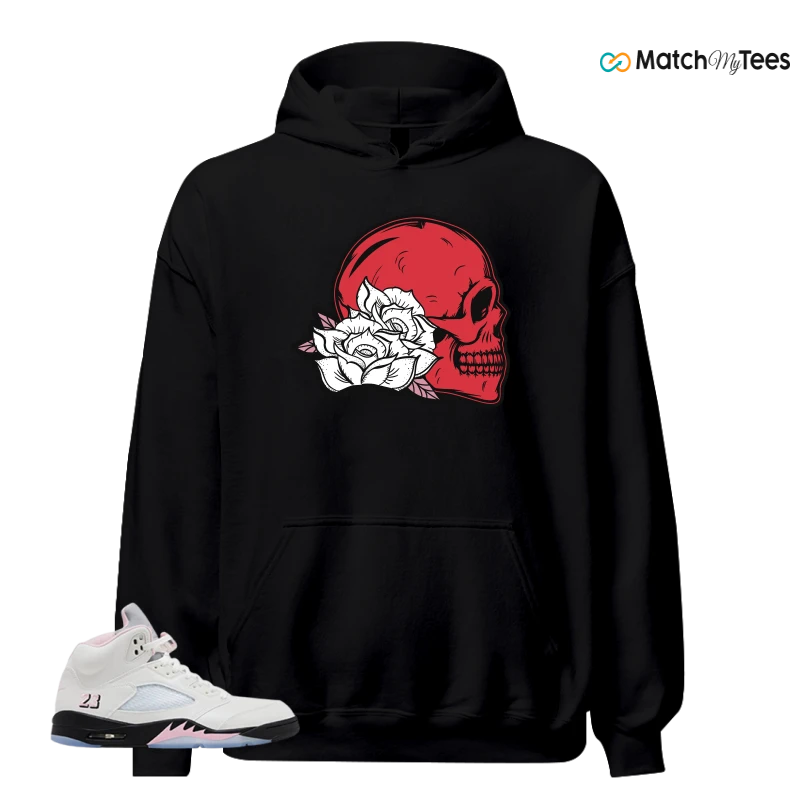 NIKE AIR JORDAN 5 RETRO MEDIUM SOFT PINK SNEAKER Matching Tees hoodie