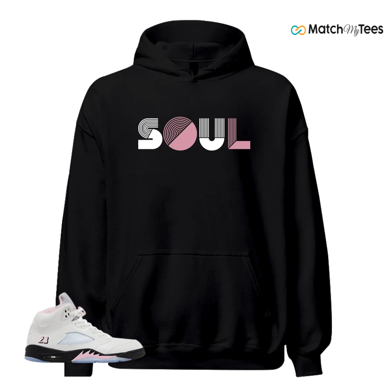NIKE AIR JORDAN 5 RETRO MEDIUM SOFT PINK SNEAKER Matching Tees hoodie