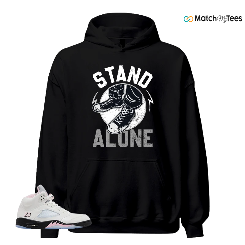 NIKE AIR JORDAN 5 RETRO MEDIUM SOFT PINK SNEAKER Matching Tees hoodie