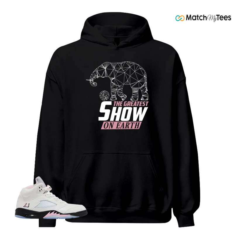 NIKE AIR JORDAN 5 RETRO MEDIUM SOFT PINK SNEAKER Matching Tees hoodie