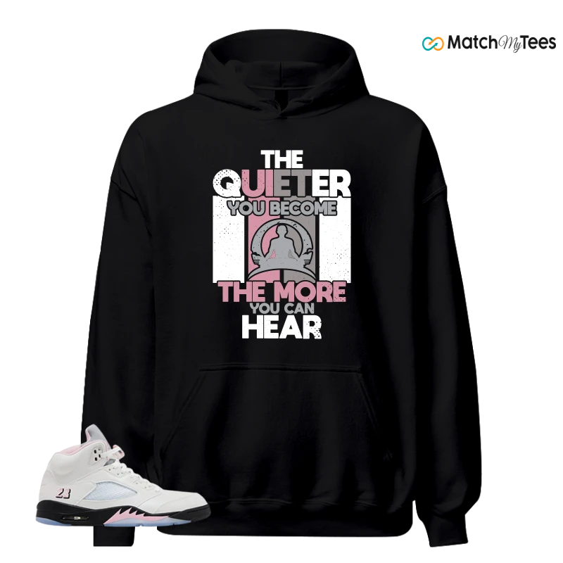 NIKE AIR JORDAN 5 RETRO MEDIUM SOFT PINK SNEAKER Matching Tees hoodie
