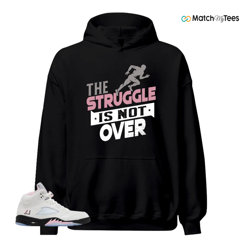 NIKE AIR JORDAN 5 RETRO MEDIUM SOFT PINK SNEAKER Matching Tees hoodie