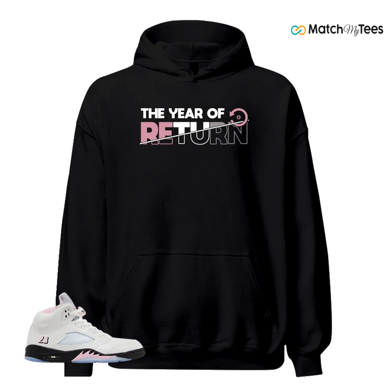 NIKE AIR JORDAN 5 RETRO MEDIUM SOFT PINK SNEAKER Matching Tees hoodie
