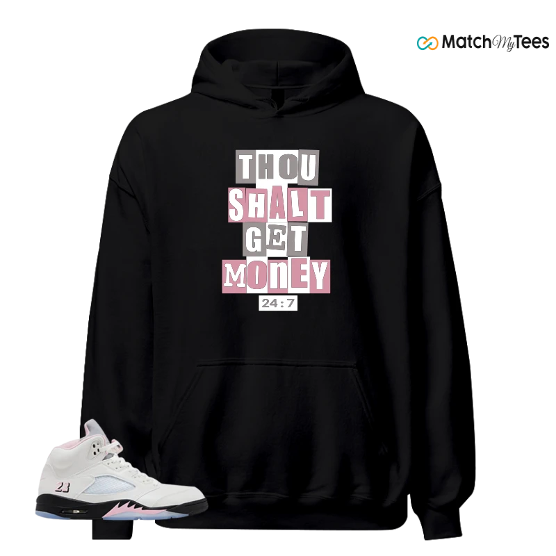 NIKE AIR JORDAN 5 RETRO MEDIUM SOFT PINK SNEAKER Matching Tees hoodie