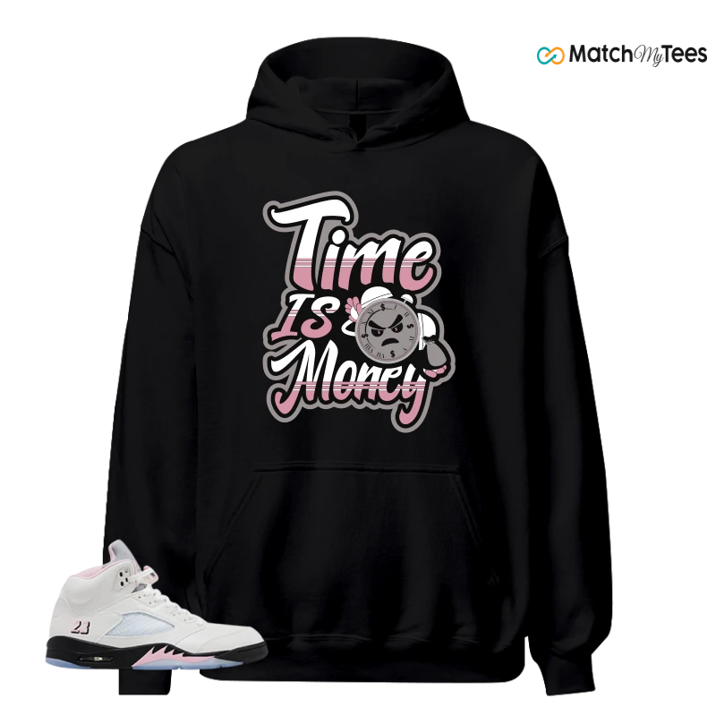 NIKE AIR JORDAN 5 RETRO MEDIUM SOFT PINK SNEAKER Matching Tees hoodie