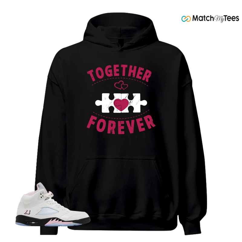 NIKE AIR JORDAN 5 RETRO MEDIUM SOFT PINK SNEAKER Matching Tees hoodie
