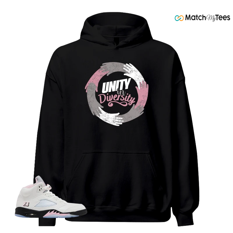 NIKE AIR JORDAN 5 RETRO MEDIUM SOFT PINK SNEAKER Matching Tees hoodie