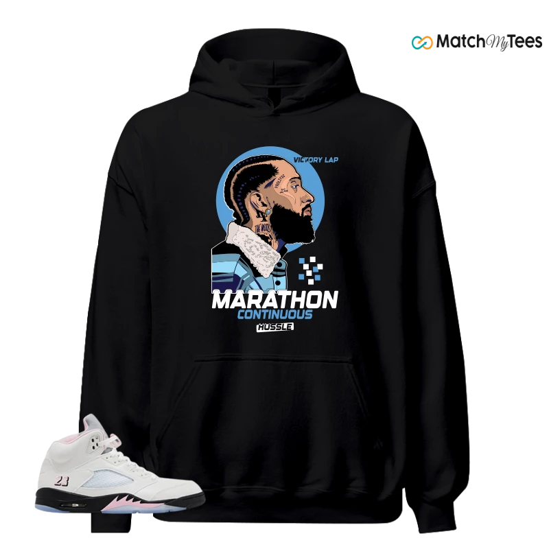 NIKE AIR JORDAN 5 RETRO MEDIUM SOFT PINK SNEAKER Matching Tees hoodie