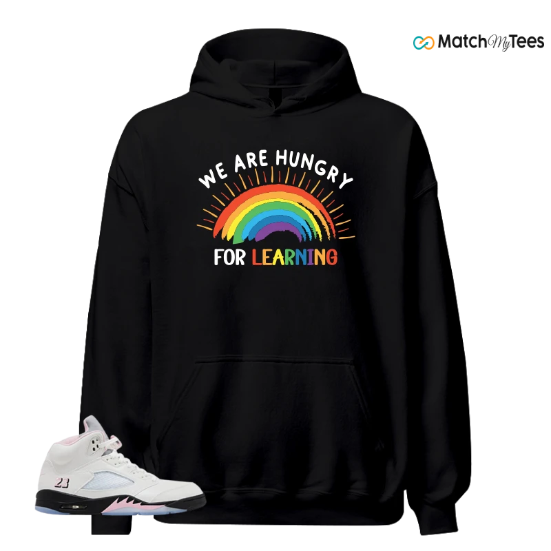 NIKE AIR JORDAN 5 RETRO MEDIUM SOFT PINK SNEAKER Matching Tees hoodie