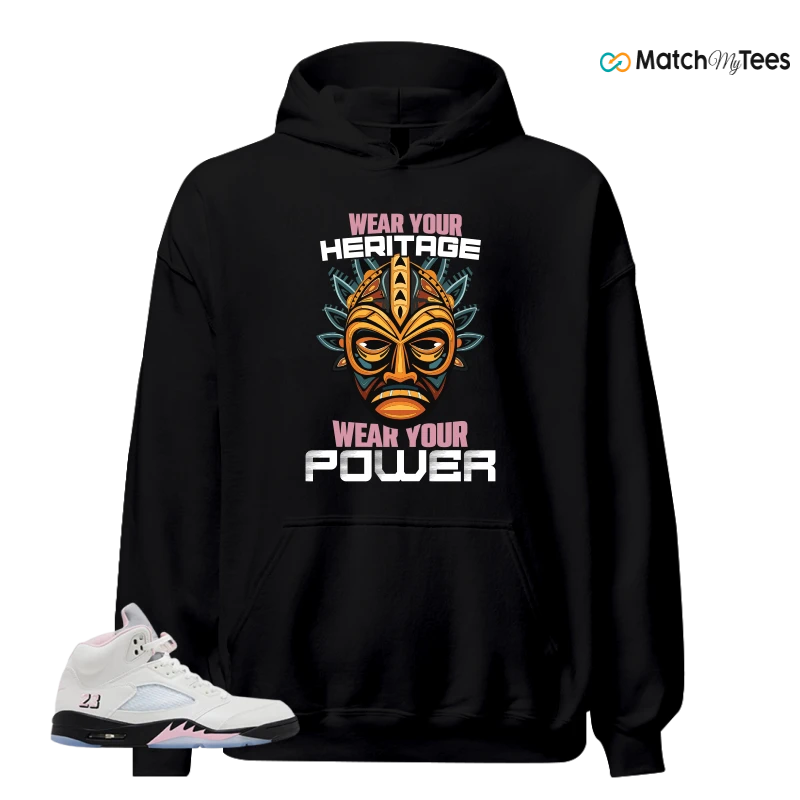 NIKE AIR JORDAN 5 RETRO MEDIUM SOFT PINK SNEAKER Matching Tees hoodie