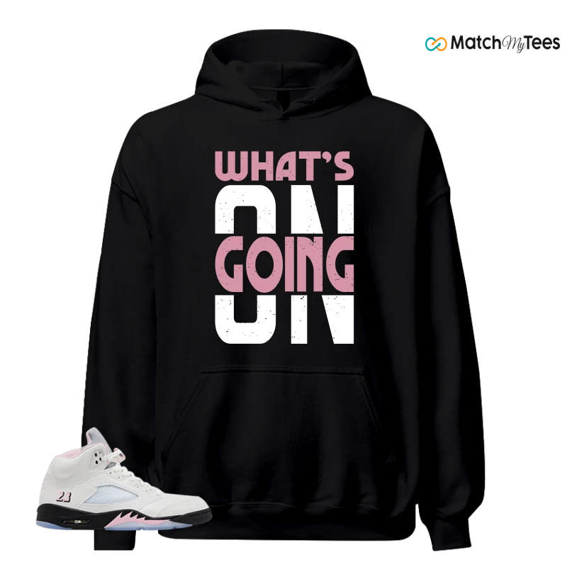 NIKE AIR JORDAN 5 RETRO MEDIUM SOFT PINK SNEAKER Matching Tees hoodie