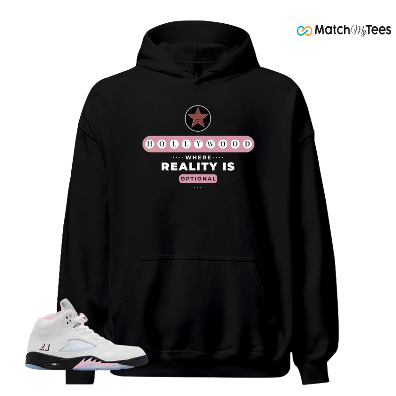 NIKE AIR JORDAN 5 RETRO MEDIUM SOFT PINK SNEAKER Matching Tees hoodie