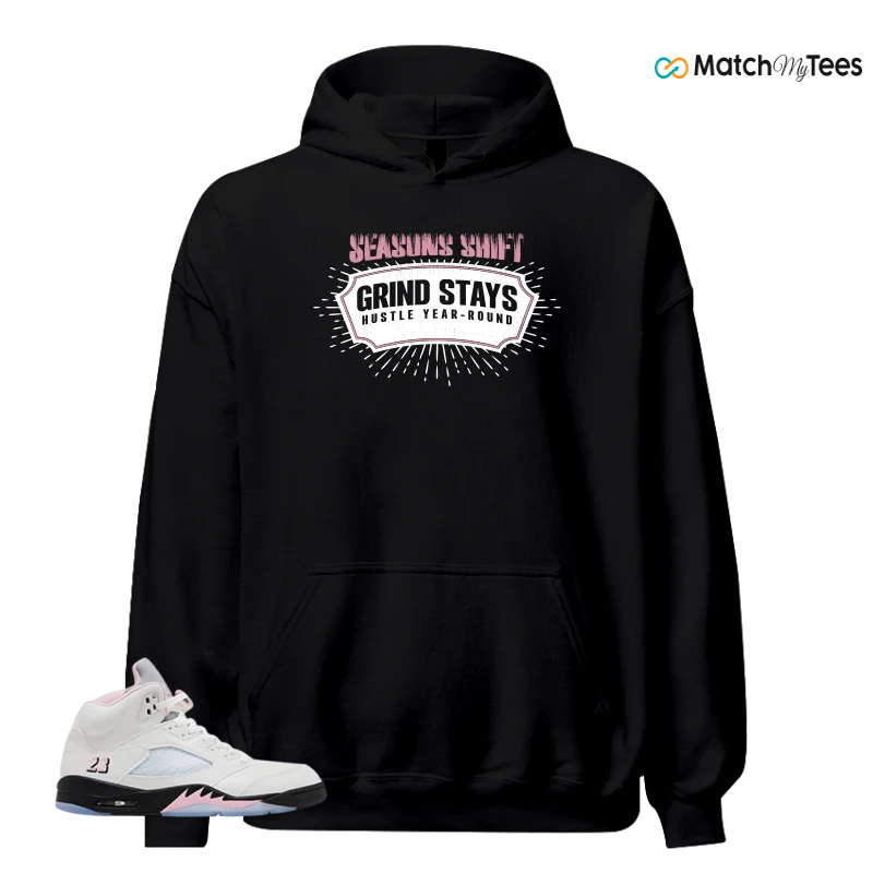 NIKE AIR JORDAN 5 RETRO MEDIUM SOFT PINK SNEAKER Matching Tees hoodie