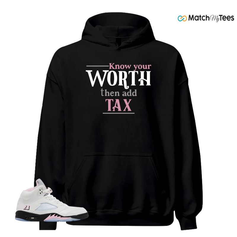 NIKE AIR JORDAN 5 RETRO MEDIUM SOFT PINK SNEAKER Matching Tees hoodie