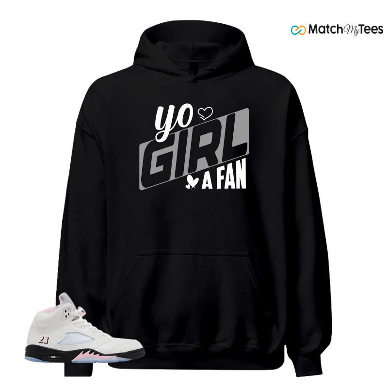 NIKE AIR JORDAN 5 RETRO MEDIUM SOFT PINK SNEAKER Matching Tees hoodie