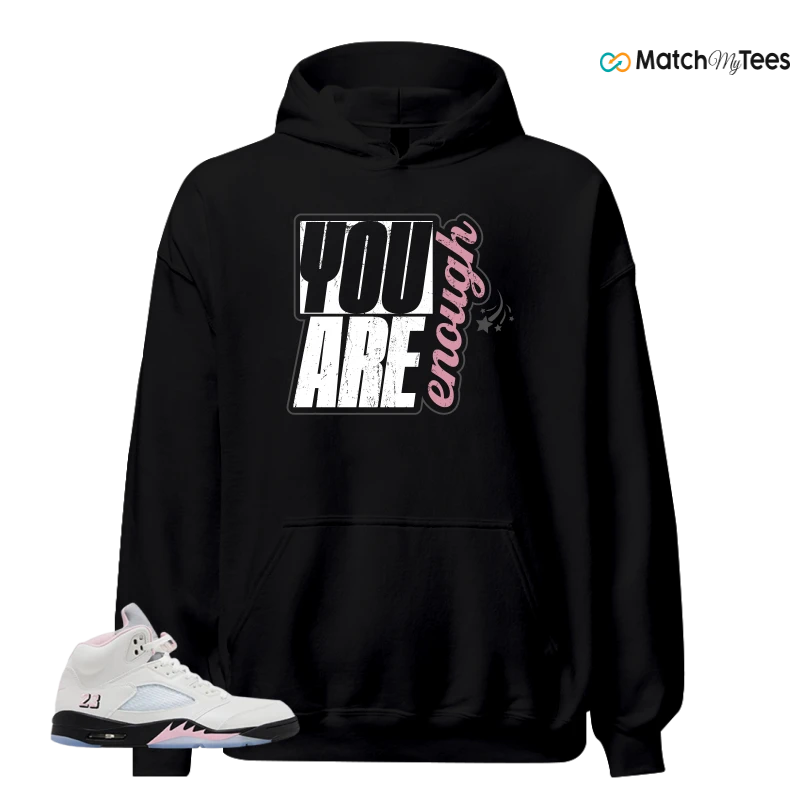 NIKE AIR JORDAN 5 RETRO MEDIUM SOFT PINK SNEAKER Matching Tees hoodie